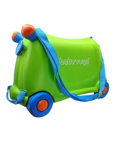 Baby Yuga Tekerlekli Çocuk Valizi Yeşil - 4
