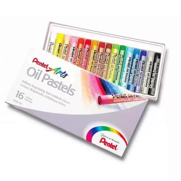 Pentel Yağlı Pastel 16 Renk PHN16