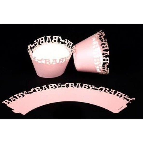 CUPCAKE KENAR DANTELİ - BABY PEMBE