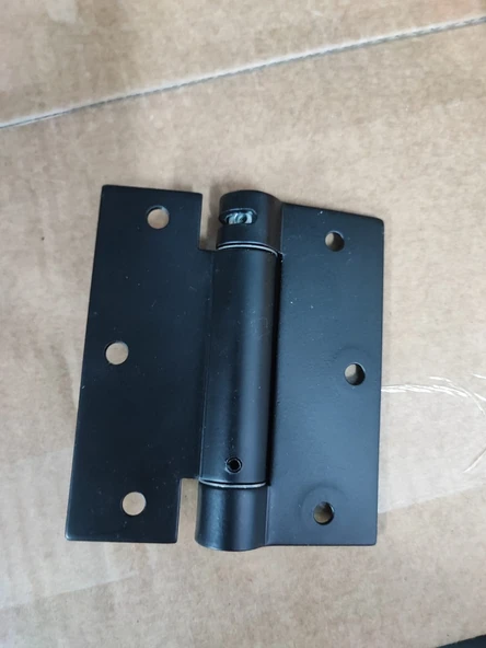 Tek Yönlü Yaylı Menteşe Siyah Renk - (100*90*2,5mm)-(1 ÇİFT)