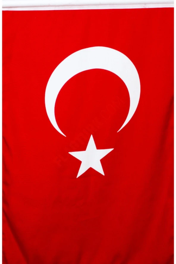 Türk Bayrağı 80x120 cm- Alpaka Kumaş - 5 Adet