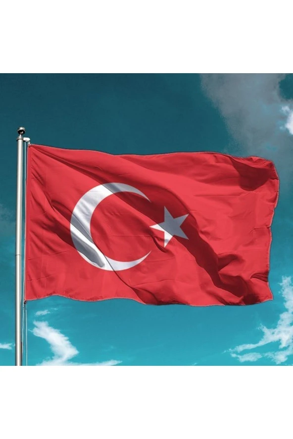 Türk Bayrağı 150x225 Cm Alpaka Kumaş- 5 Adet