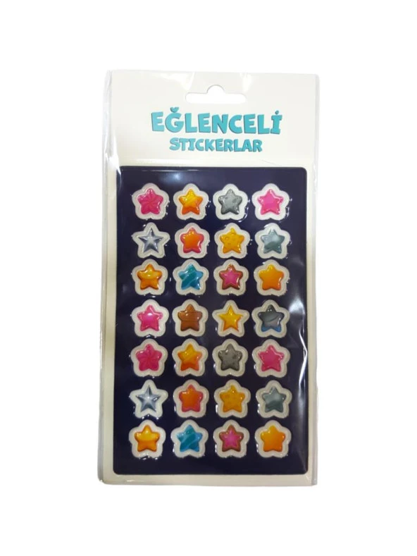 Keskin Color Puffy Sticker Orta Boy Yıldız 221207-99