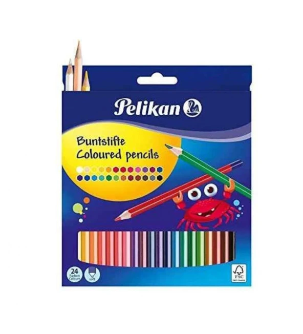 Pelikan Kuru Boya Kalemi Üçgen 24 Lü Kutu