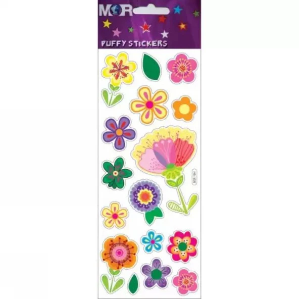 Keskin Color Puffy Sticker Orta Boy Çiçek 221204-99