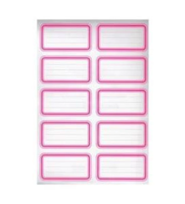 Keskin Color Etiket 3 Lü Tek Renk Pembe