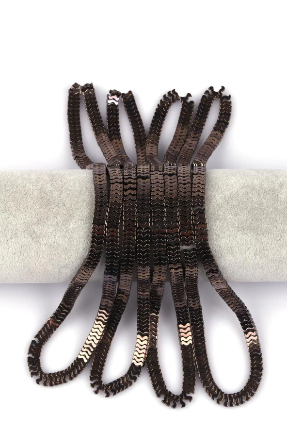Hematit Doğal Taş Dizi 7 x 1 mm W Kesim