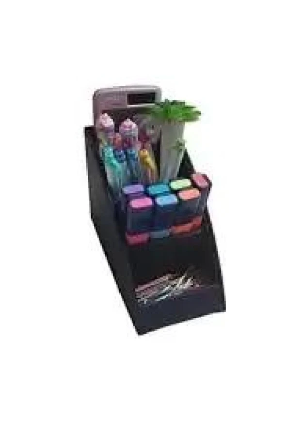 Inn Design Organizer Kalemlik Beyoğlu Serisi Deri Kahve 11x20x9.5 Cm DD-1216