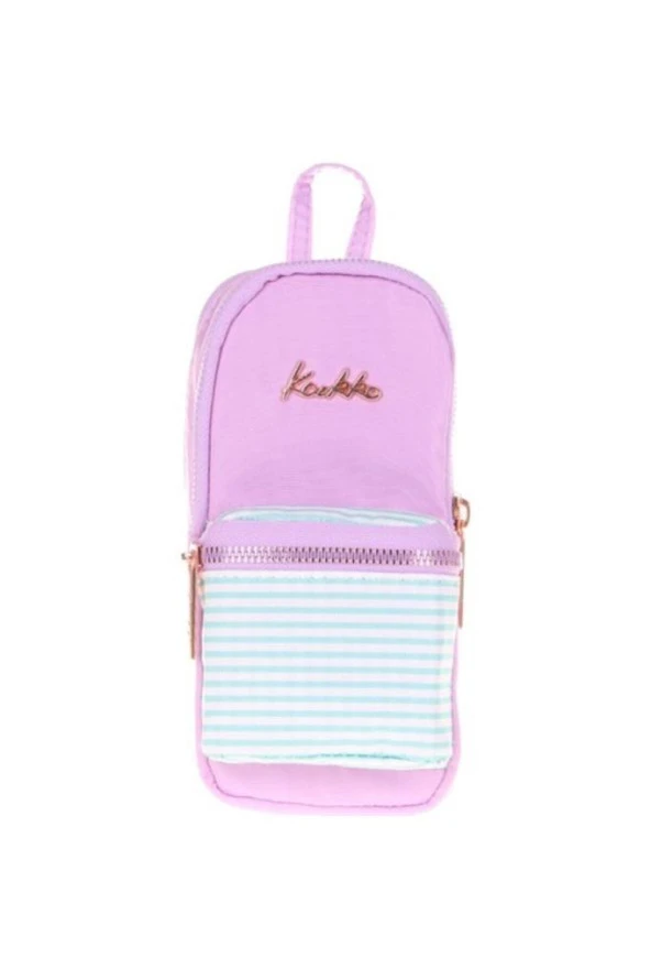 Kaukko Kalem Çantası Soft Floral Junıor Bag Vıolet K2441