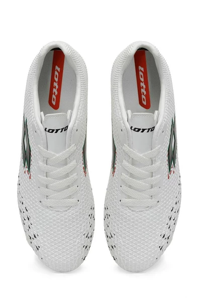 Lotto Rotero FG 4FX 101503294 Erkek Krampon Beyaz Kırmızı 40-45 - Resim 4