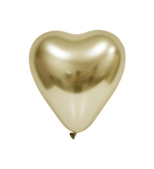 Balonevi Balon 12" Krom Kalp Gold 50 Li