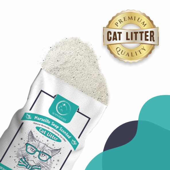 SOPHRESH MS250 Marsilya 20 Lt Topaklanan Kedi Kumu / Cat Litter - 6