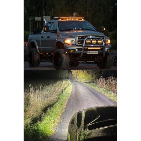 41227 Lunox Dual Colour Cree Angel Led 200W Turuncu Beyaz DRL Mercek Far - 5