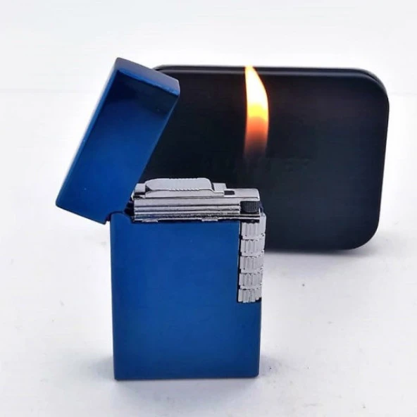 Kişiye Özel BLUE GAZLI TAŞLI METAL ÇAKMAK