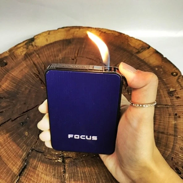 İsme Özel CAKMAKLI KISA SLİM SİGARA KUTUSU FOCUS