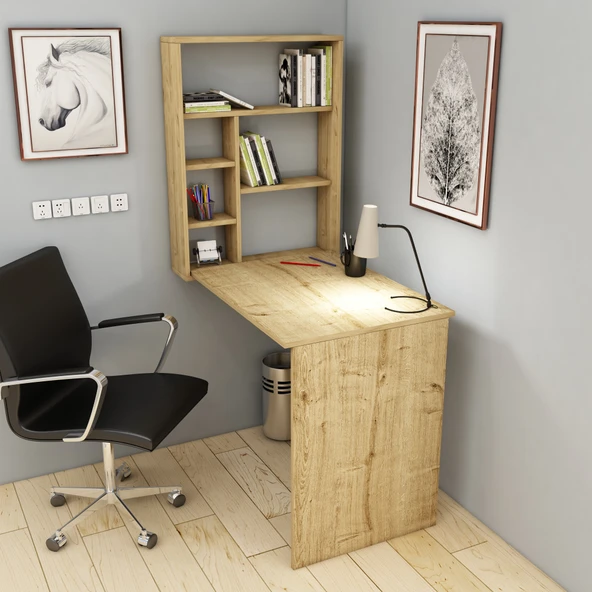 Arnetti Sedir Katlanabilir Dekoratif Raflı Çalışma Masası Safirmeşe - 2