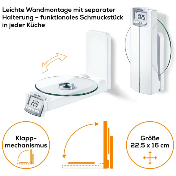 Beurer KS 52 Duvar Tipi Mutfak Terazisi - Resim 3