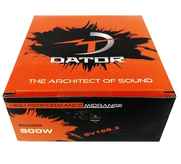 Dator 16 Cm Profesyonel Midrange SV-165.2 125W RMS 500W Maksimum Güç (2 Adet)