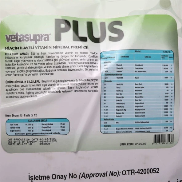 Vetasupra Plus Vitamin Destek ve Toprak Yeme Önleyici - 8