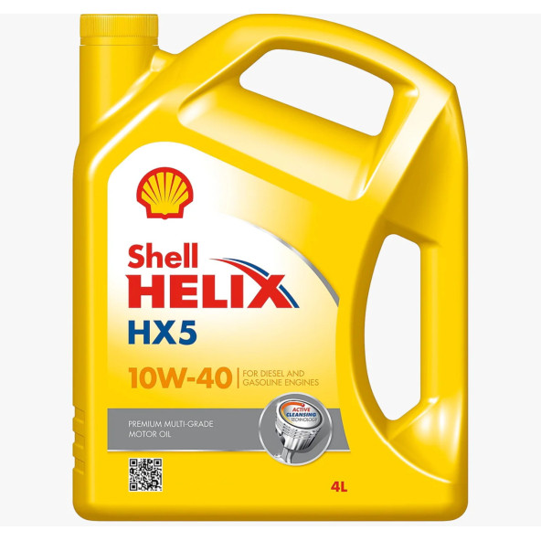 Shell Helix HX5 10W-40 Motor Yağı 4 Litre - Benzinli ve Dizel Araç Uyumlu
