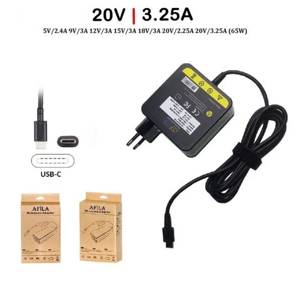 Dell Latitude P129G001 Notebook Adaptörü, Şarj Aleti Cihazı Type-C 65W