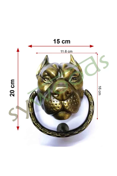 Pirinç kapı taktak pitbull - Resim 3