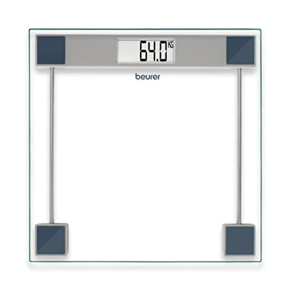 BEURER GS 11 DİJİTAL Emniyetli Camdan BASKÜL TARTI TERAZİ BÜYÜK LCD EKRAN - 2