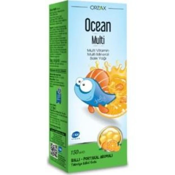 Ocean Multivitamin Multimineral Şurup Kral Şakir 150 ml ürün görseli