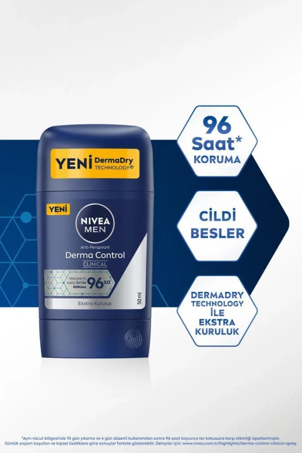 Nivea Men Derma Control Clinical Stick Deodorant  50 ml - 2