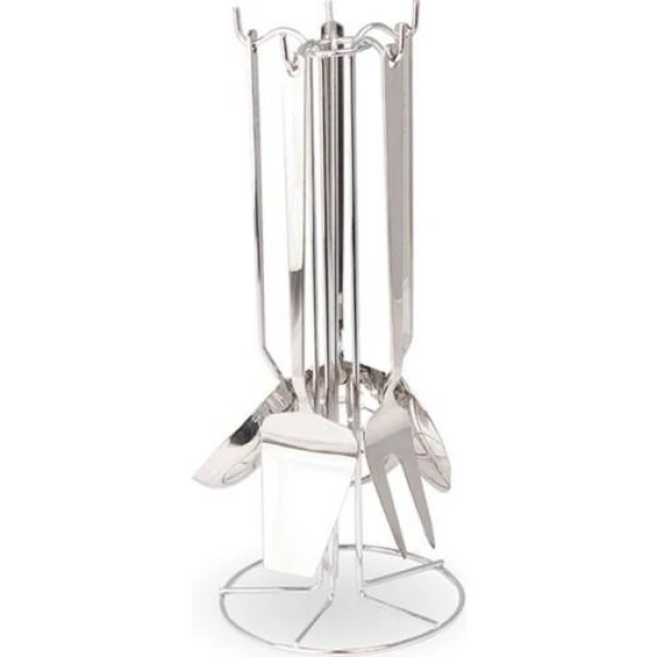 OMS 6 Parça Çelik Servis Kepçe Takımı 3 mm