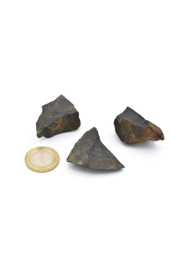 Hakiki Doğal Şungit Taşı Kaya Parçası - 3