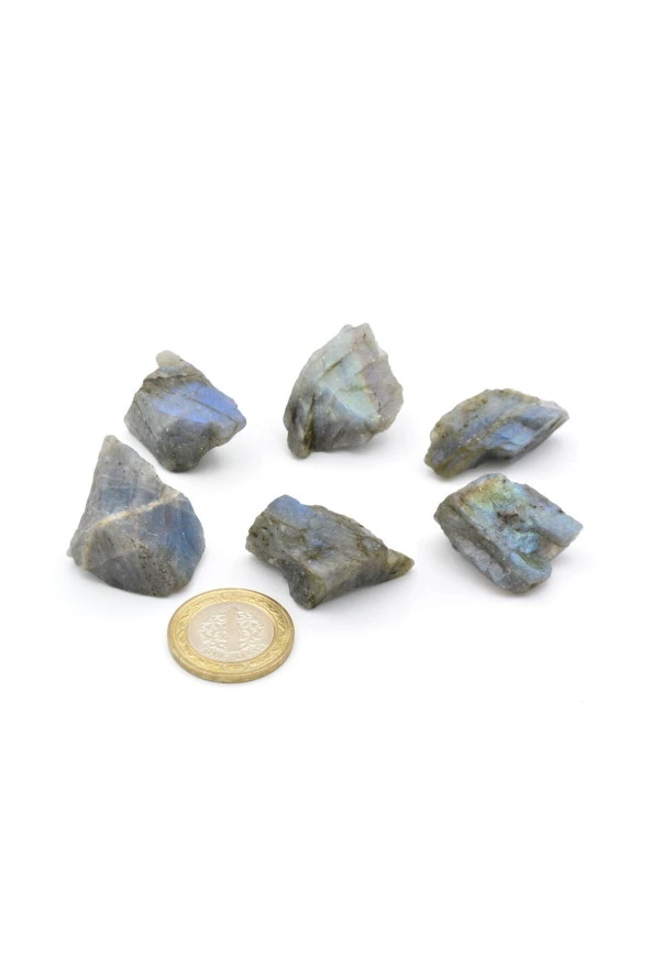 Hakiki Doğal Labradorit Taşı Kaya Parçası - 3