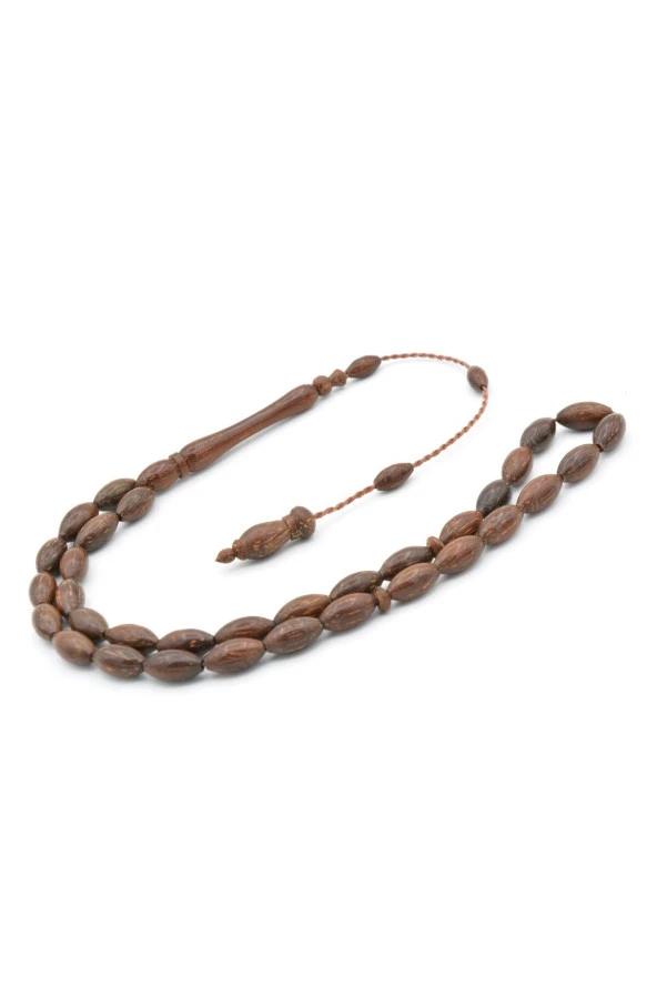 Usta İşi Sistemli Arpa Kesim Sırçalı Kuka Tesbih - Resim 3