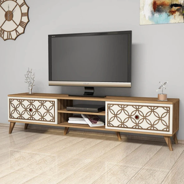 Variant Mobilya Class  Tv Ünitesi - Ceviz / Krem