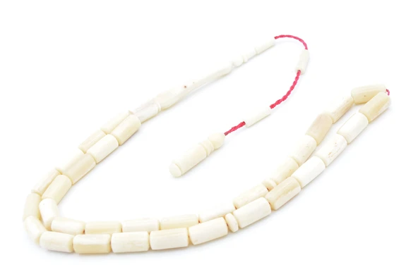 Sistemli Kapsül Kesim İri Boy Balina Kemiği Tesbih - Resim 3