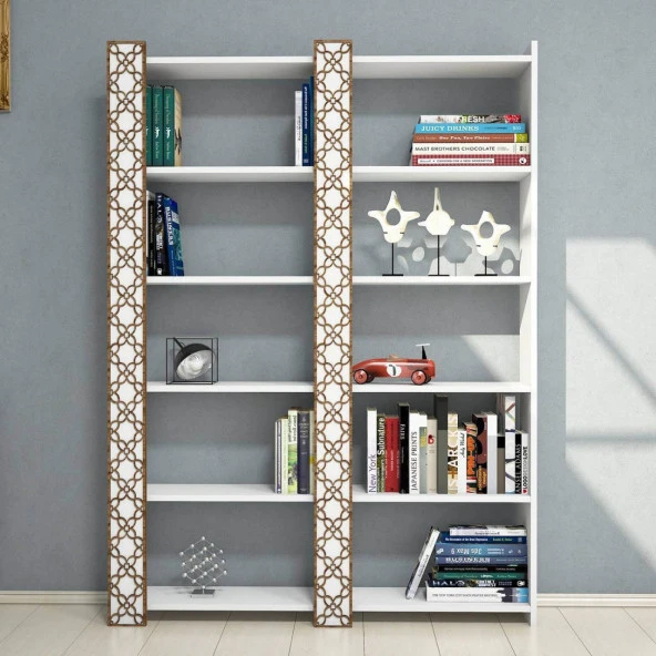 Variant Mobilya City İkili Kitaplık - Beyaz - 2