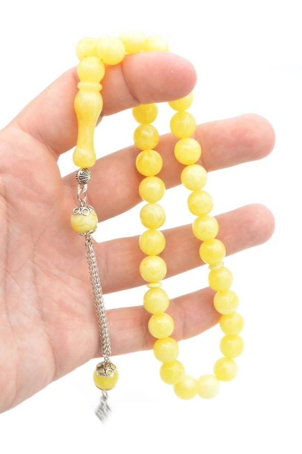 Küre Kesim Beyrut Damla Kehribar Tesbih 10 Mm - 3