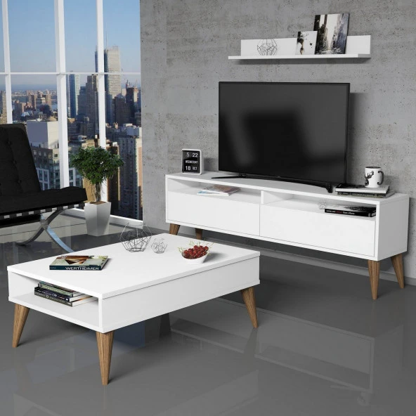 Variant Mobilya Best Tv Ünitesi Ve Orta Sehpa Takımı - Beyaz - 3