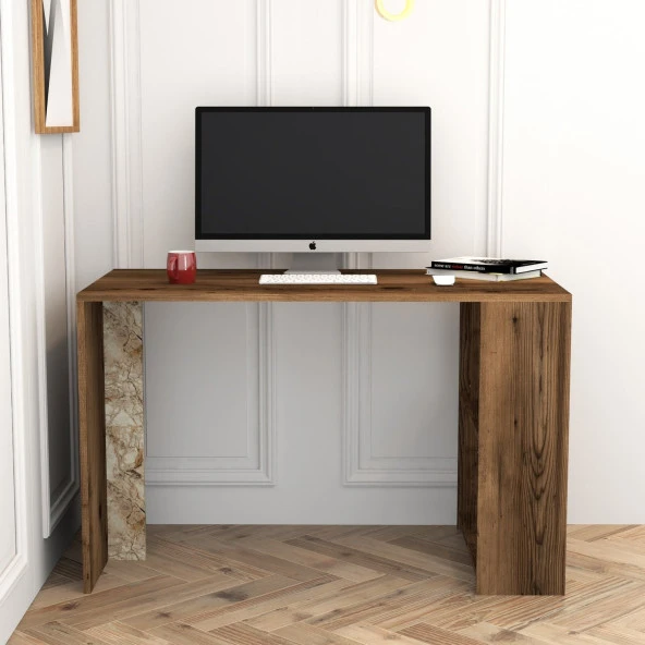 Variant Mobilya Lima Çalışma Masası - Ceviz / Beyaz Mermer - 3