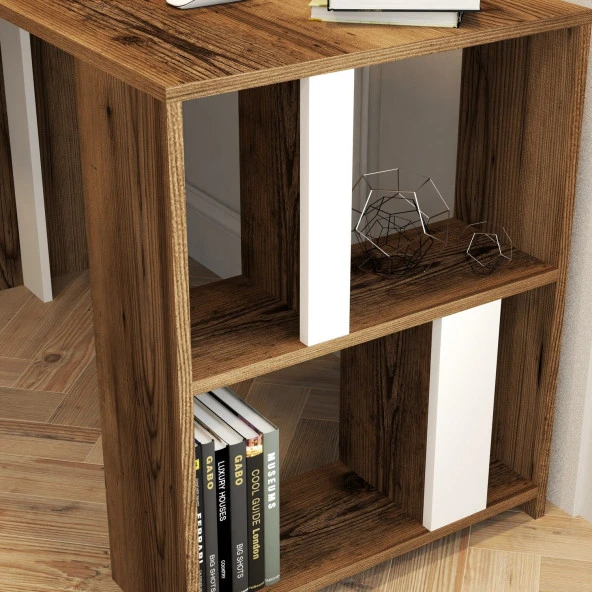 Variant Mobilya Lima Çalışma Masası - Ceviz / Beyaz - 4