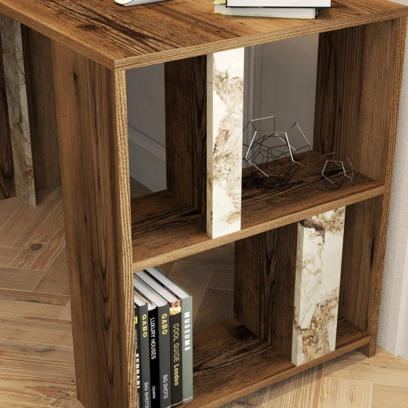 Variant Mobilya Lima Çalışma Masası - Ceviz / Beyaz Mermer - 4