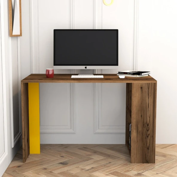 Variant Mobilya Lima Çalışma Masası - Ceviz / Sarı - 3