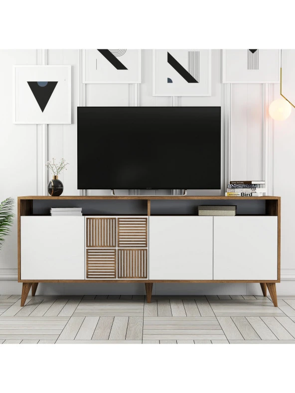 Variant Mobilya Milan Konsol - Ceviz / Beyaz - 2