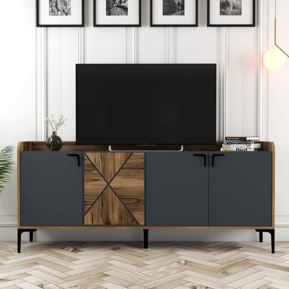 Variant Mobilya Venedik Konsol - Ceviz / Antrasit - 4