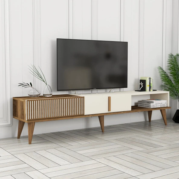 Variant Mobilya Milan Alt Tv Ünitesi - Ceviz / Krem - 2
