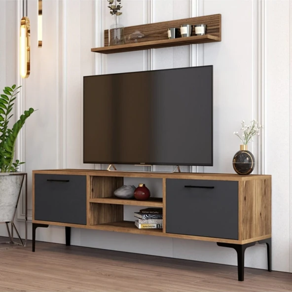 Variant Mobilya Riga Tv Ünitesi - Ceviz / Antrasit - 2