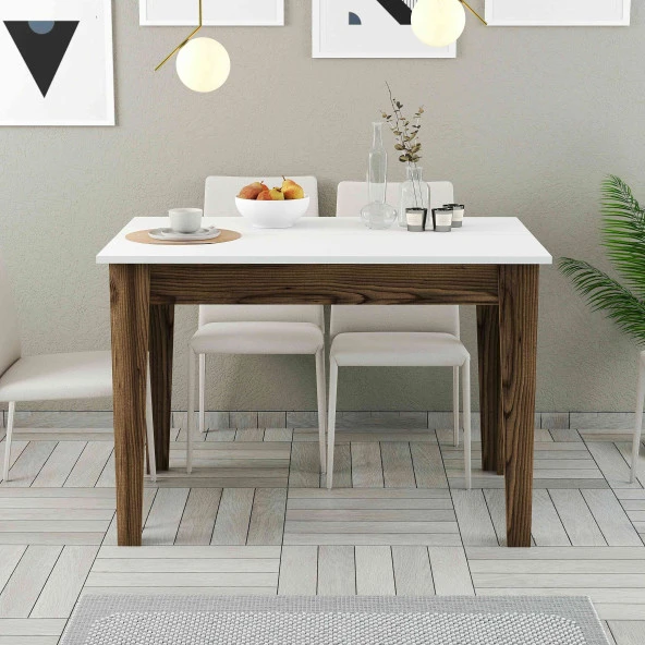 Variant Mobilya Kiev Mutfak Masası - Ceviz / Beyaz - Resim 2