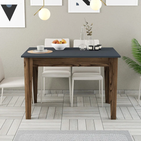 Variant Mobilya Kiev Mutfak Masası - Ceviz / Antrasit - Resim 2