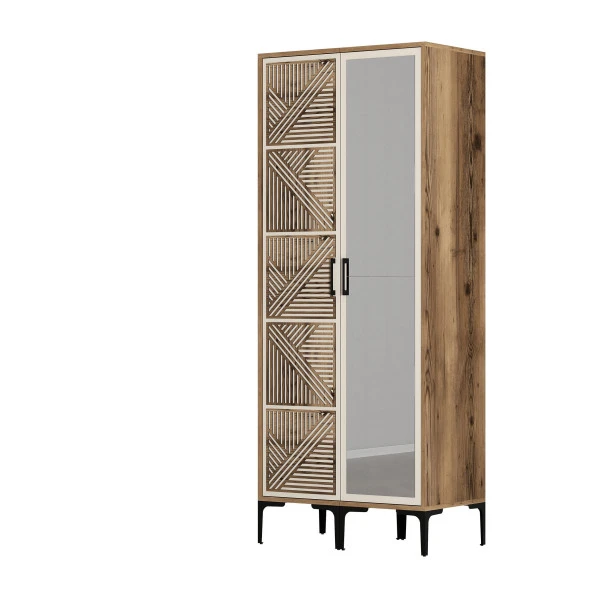 Variant Mobilya Kumsal 2 Kapılı (Pr) Gardrop - Lidya / Krem - 5