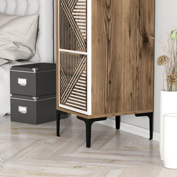 Variant Mobilya Kumsal 1 Kapılı (P) Gardrop - Lidya / Beyaz - Resim 7